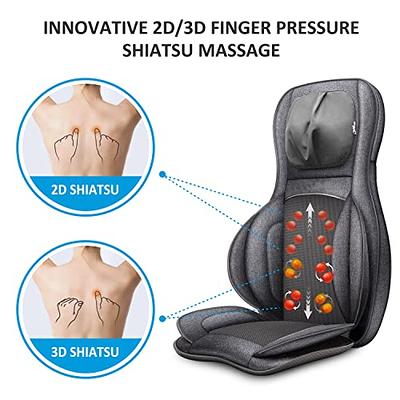 Belmint Cordless Shiatsu Back Massager with Heat Portable for Home Office  Car use 