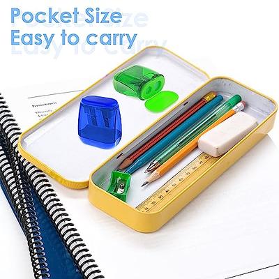 Mini Colored Pencil Set With Case , Eraser and Sharpener — Two