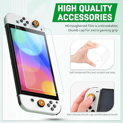  RHOTALL Transparent Case for Nintendo Switch OLED, Clear  Dockable Shell Compatible with Switch OLED and Joycon Controller, Comfort  Grip Case with Shock-Absorption and Anti-Scratch Design : Video Games