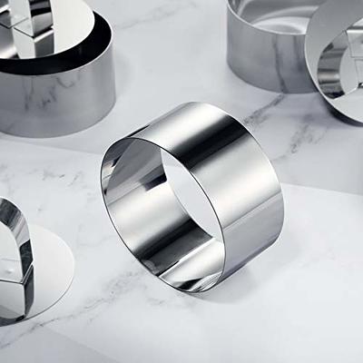 ONEDONE Cake Ring Molds for Baking 3.15 Round Stainless Steel Pastry Rings  Cake Rings Forming Rings with Pusher, Set of 4, Mother's Day Gifts - Yahoo  Shopping