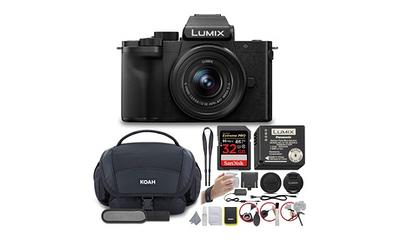  Panasonic LUMIX G100 Mirrorless Camera, Lightweight, for Photo  and Video, Built-in Microphone, Micro Four Thirds with 12-32mm Lens, 5-Axis  Hybrid I.S, 4K 24p 30p Video, DC-G100VK (Black) : Electronics
