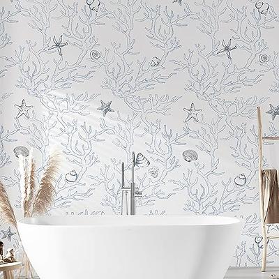 WENMER Floral Wallpaper Peel and Stick 17.3