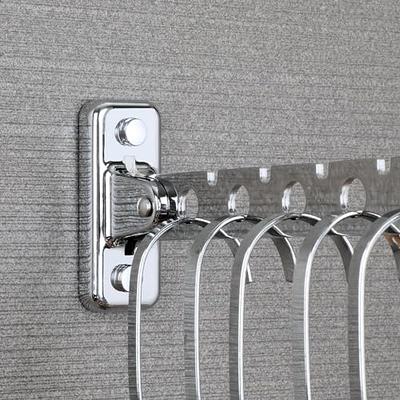 Uxcell Stainless Steel Coat Hook Rack Wall Mounted with 3 Hooks