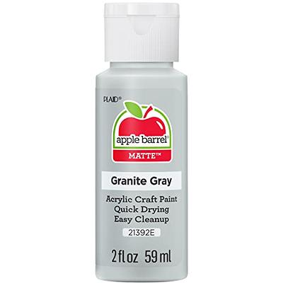 Apple Barrel Acrylic Paint in Assorted Colors (2 oz), 21392, Granite Grey -  Yahoo Shopping