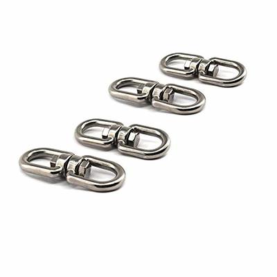 304 Stainless Steel Double Ended M5 Swivel Shackle Eye Hook 8-Shaped Ring  Connector Perfect for Hanging&Rotating Pack of 4 pcs - Yahoo Shopping