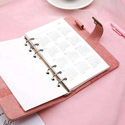 Diary with Lock Journal for Women, A5 6 Ring Binder Notebook for