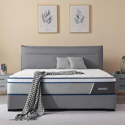 Queen Mattress, Madinog 12 Hybrid Mattress,Innerspring and Gel Memory Foam  