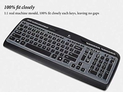 Keyboard Cover Skin Protector for Logitech MK320, YR002, Y-R0009, MK335,  MK300, K330 - Part 316G115 Wireless Desktop Keyboard Accessories,Silicone  Keyboard Protective Skin-Black - Yahoo Shopping