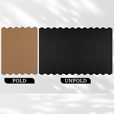12 Pcs Trifold Poster Board Black Presentation Board Lightweight Portable  Displays Board Trifold Exhibition Board for Science Fair, School Projects