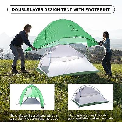 Clostnature 4-Man Lightweight Backpacking Tent - 3 Season Ultralight W