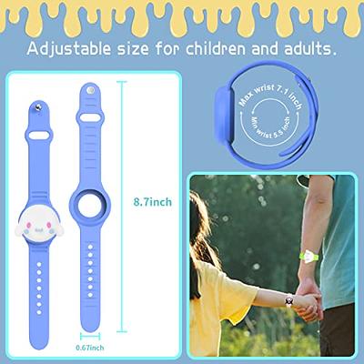 AirTag Bracelet for Kids(2 Pack), Nylon Airtag Wristband for Kids  Compatible with Apple Airtag, Adjustable Anti-lost Lightweight GPS Tracker  Holder