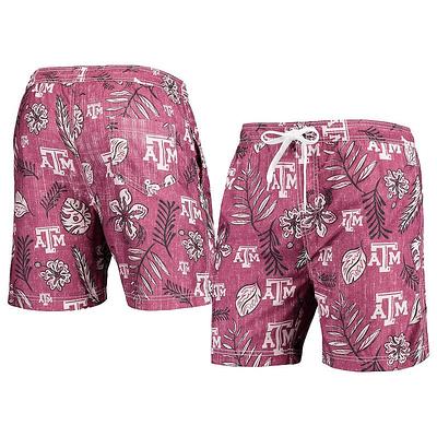 Men's Wes & Willy Maroon Texas A&M Aggies Vintage Floral Swim