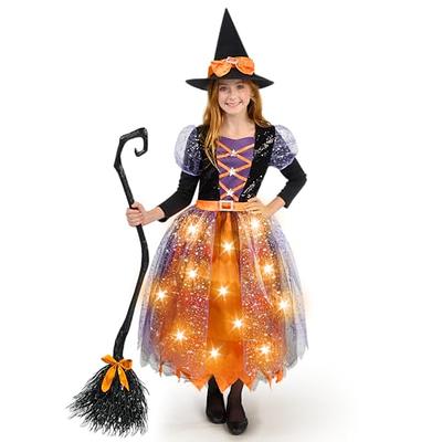 Spooktacular Creations LED Light up Witch Costume for Girls