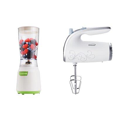 BRENTWOOD APPLIANCES 14-Ounce Electric Personal Blender With Lightweight  5-Speed Electric Hand Mixer - Yahoo Shopping