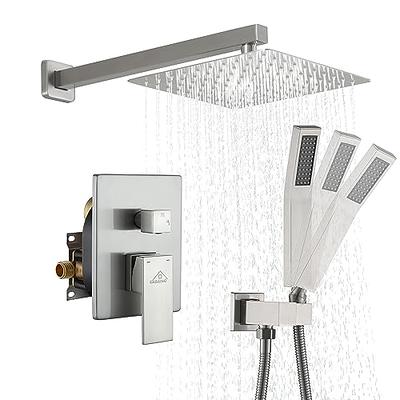 Stainless Steel Shower Faucet Bathroom Shower Combo Set with Handheld Spray