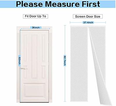 Insulated Door Curtain, Thermal Magnetic Self-Sealing Door Screen Winter  Stop Draft Keep Cold Out Cover for Kitchen, Bedroom, Air Conditioner  Room,Hands Free, Fits Doors up to 36 x 82, White - Yahoo