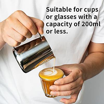 400ML STAINLESS STEEL MILK FROTHING PITCHER COFFEE CUP FROTHER JUG FOR  LATTE ART