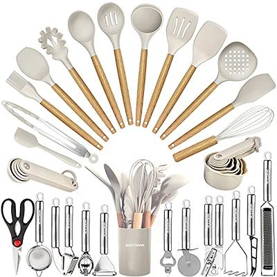 Home Hero Kitchen Utensil Set Cooking Utensils Set - Nylon Kitchen Utensils Set Kitchen Tool Set 44 PCS. Cooking Utensil Set