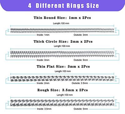 Ring Size Adjuster Ring Sizers Perfect Guard Tool for Loose Rings Set of 8  (2mm/3mm)