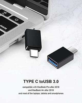  USB C Adapters 4 Pack, USB C to USB 3.0 OTG Adapter