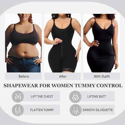 Women Shapewear Bodysuit Tummy Control Fajas Body Shaper For Women With  Zipper Plus Size Shapewear