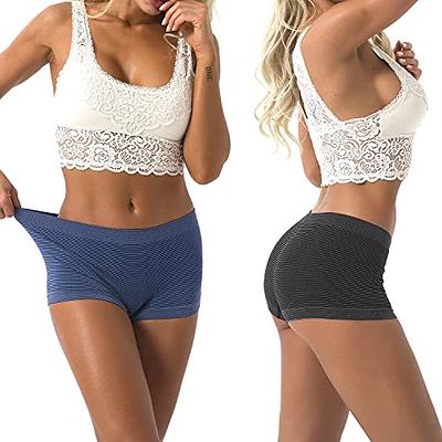 coskefy Women's High Waisted Cotton Underwear Soft Breathable Panties  Stretch Briefs Seamless Ladies Panties 5 Pack at  Women's Clothing  store