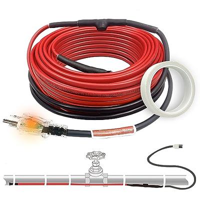 MAXKOSKO Pipe Heat Cable for Water Pipe Freeze Protection, Constant Wattage  Heat Tape with Thermostat for Metal And Plastic Home Supply Pipes, Electric  Pipe Heating Trace System 120V,10Feet - Yahoo Shopping