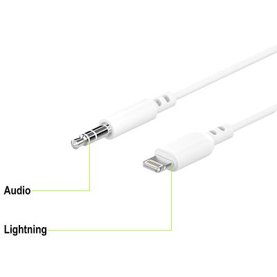 onn. Lightning to 3.5mm Jack Headphone Adapter 