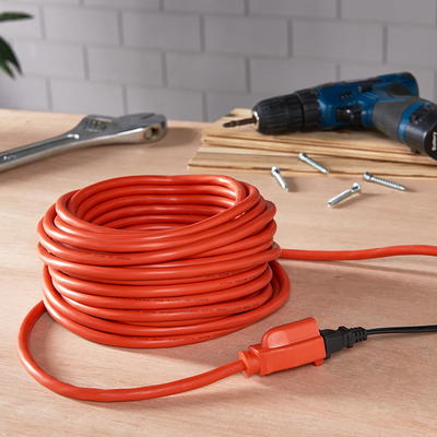 Hyper Tough 25FT 16AWG 3 Prong Orange Single Outlet Outdoor