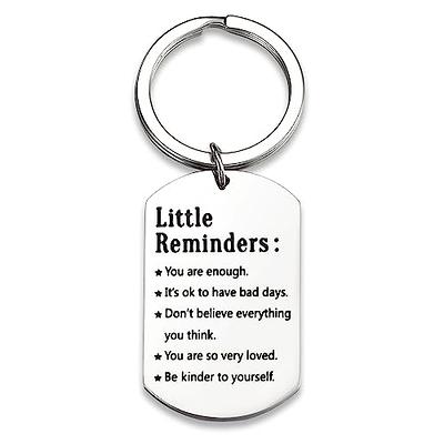 Little Reminders Keychain, Mental Health Gift, You Are Enough