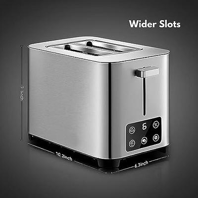  REDMOND Toaster 4 Slice, Stainless Steel Toaster With Bagel,  Defrost, Reheat Function: Home & Kitchen