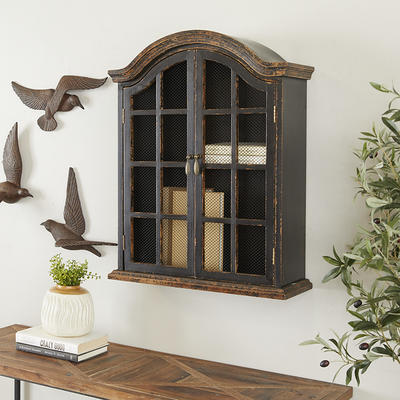 Woodbury Wall Shelf With Cubbies And Hooks Woodgrain - Riverridge Home :  Target