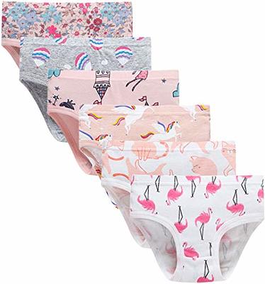 Naivete Girls Underwear Panties For Toddler Kids Little Children Breathable  Flamingo Cotton 6 Pack Briefs Size 5 - Yahoo Shopping