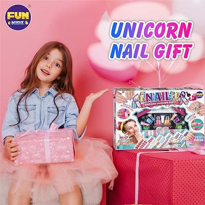  Nail Kit For Girls Ages 7-12 - Girls Gift Kids Nail Polish  Set Toys