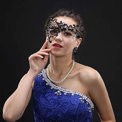 Luxury Mask Womens Stunning Masquerade Lace Mask Lace Headpiece for Adult Disguise for Costume Party, Cosplay & More