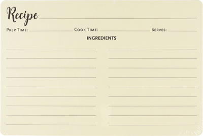 Personalized Recipe Cards - 3x5 - Classic Monogram