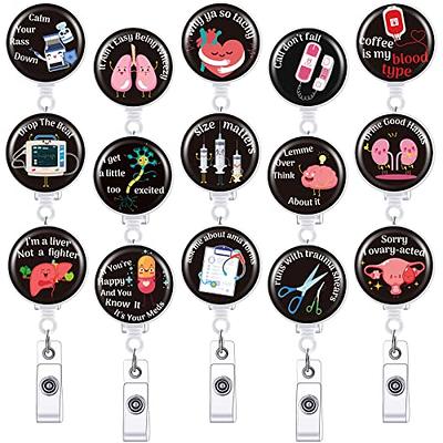 15 Pcs Nurse Badge Reels Holder Retractable Medical Badge Holder