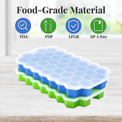 Silicone Pop Out Ice Cube Trays 2pk - Blue