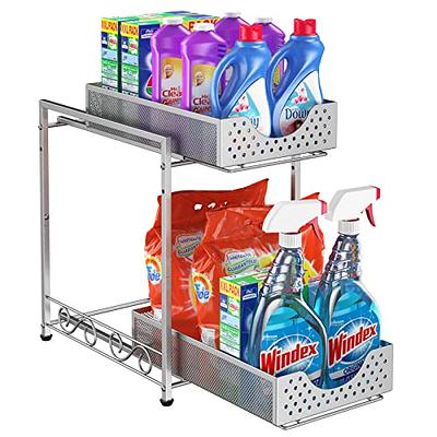 SPACEKEEPER Transparency Under Sink Organizer, 2 Tier Acrylic