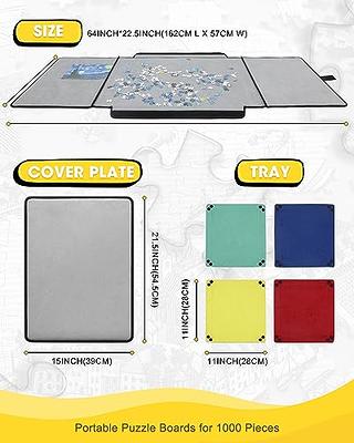 TOPHDY Jigsaw Puzzle Board - 1000 Pieces Portable Puzzle Protector with 4 Sorting  Trays, Foldable Mat, and Puzzle Keeper with Non-Slip Surface - Yahoo  Shopping