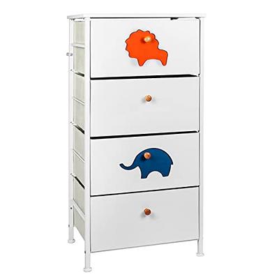 Qaba 3 Tier Kids Storage Unit With 6 Drawers Chest Toy Organizer