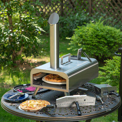 Portable Rotating Gas Pizza Oven for Outdoor