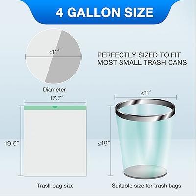 Charmount Small Trash Bags - Bathroom Trash Bags 2.6 Gallon Trash