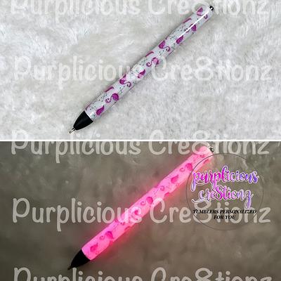 Personalized Epoxy Glitter Black Ink Pen Refillable - Yahoo Shopping