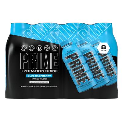 Prime Hydration Sports Drink Variety Pack - Energy Drink, Electrolyte Beverage - Lemon Lime, Tropical Punch, Blue Raspberry - 16.9 fl oz (6 Pack)