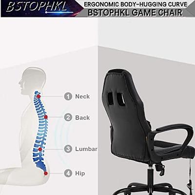 Gaming Chair Office Chair High-Back Ergonomic Video Game Chairs for Kids  Teen Adult Height Adjustable Reclining Computer Chair with Lumbar Support