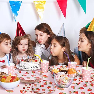 Disposable Strawberry Party Cups Berry Sweet Birthday Party