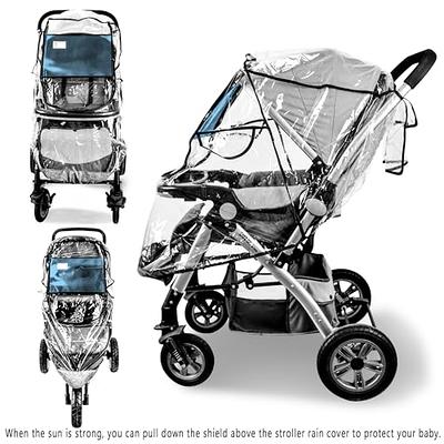 Stroller Rain Cover,Universal Stroller Accessory,Waterproof,Windproof  Protection,Protect from Dust Snow,Baby Travel Weather Shield,Clear - Yahoo  Shopping