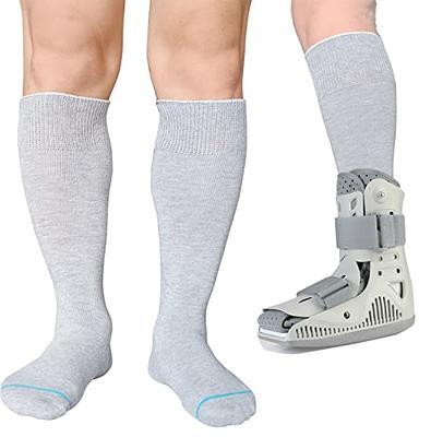 LORVVDE Walking Boot Socks Hospital Sock Liner for Orthopedic Boot Walker  Brace, Boot Socks for Air Cam Walkers and Fracture Boot Cast Cover Surgical  leg 2 Pairs - Yahoo Shopping