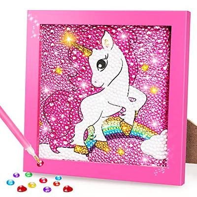 Gifts for 9 10 11 Year Old Girls, Diamond Arts Kits for Kids Age 8 9 10 11  12 Unicorn Presents Arts and Crafts for Kids Teenage Girl Toys Gifts Age  6-8-10-12 Painting By Number for Children Adults 